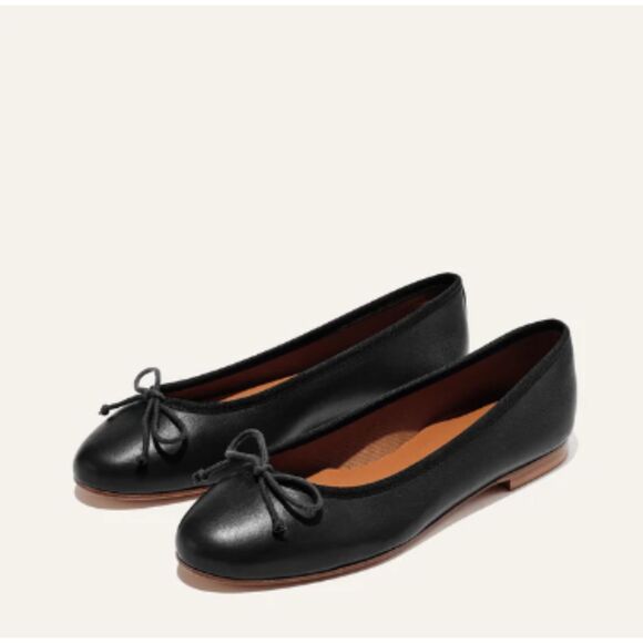 Margaux Shoes - NEW Margaux The Demi Black Nappa Ballet Flat Shoe, Women's Size 37M